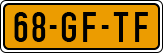 License plate of the Netherlands, Cars