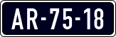 License plate of the Netherlands, Imported oldtimers (cars)