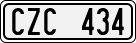 License plate of Sweden, Regular plates