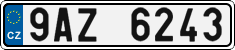 License plate of the Czech Republic, Cars (2001)