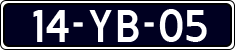 License plate of the Netherlands, Imported oldtimers (cars)