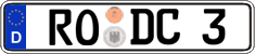 German license plate, Regular plates