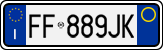 License plate of Italy, Cars (1994 year series)