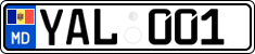 License plate of Moldova, Cars (2015)