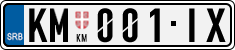 License plate of Serbia, Cars