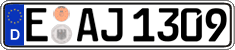 German license plate, Regular plates