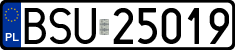 License plates of Poland, Regular car plates