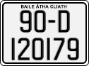 License plate of Ireland, Regular plates