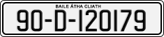 License plate of Ireland, Regular plates