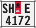 License plate of Albania, Cars (1993)