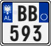 License plate of Albania, Motorcycles (2011)