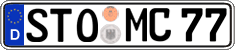 German license plate, Regular plates