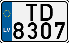 License plate of Latvia, Motorcycles