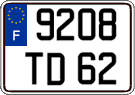 French license plate, FNI