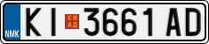 License plate of North Macedonia, Regular plates (2012)
