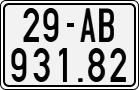 License plate of Vietnam, Motorcycles