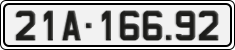 License plate of Vietnam, Cars