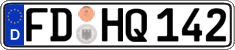 German license plate, Regular plates