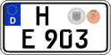 German license plate, Regular plates