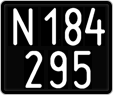 License plate of Austria, 1947 year system
