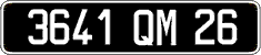 French license plate, FNI