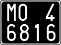 License plate of Italy, Cars (1927 year series)