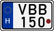 license plates of Hungary, Motorcycles (1990)