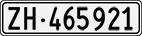 License plate of Switzerland, Cars