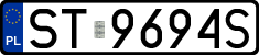License plates of Poland, Regular car plates