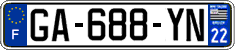French license plate, SIV (ordinary)
