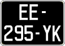 French license plate, SIV (oldtimers)