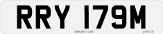 License plate of the United Kingdom, 1963 year system