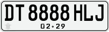License plate of Indonesia, Regular plates