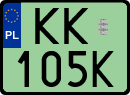 License plates of Poland, Electric vehicles