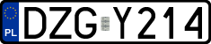 License plates of Poland, Regular car plates