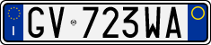 License plate of Italy, Cars (1994 year series)