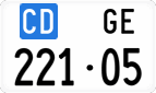License plate of Switzerland, Diplomatic