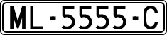 License plates of Spain, 1971 year series