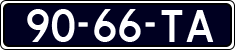 License plate of the Netherlands, Cars