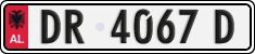 License plate of Albania, Cars (1993)