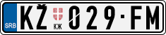 License plate of Serbia, Cars