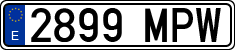 License plates of Spain, Ordinary (2000)