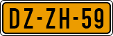 License plate of the Netherlands, Cars