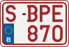 License plate of Belgium, Regular plates (2010)