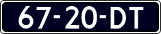 License plate of the Netherlands, Cars