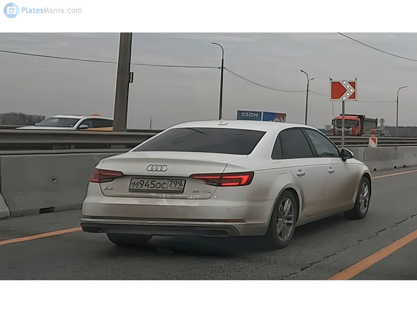 м 945 ос 799, Audi A4 5th gen Sedan (B9/8W2/8WC), 2015–2019