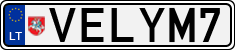 License plate of Lithuania, Vanity Plates