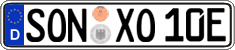 German license plate, Electric vehicles