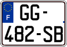 French license plate, SIV (ordinary)