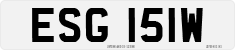 License plate of the United Kingdom, 1963 year system